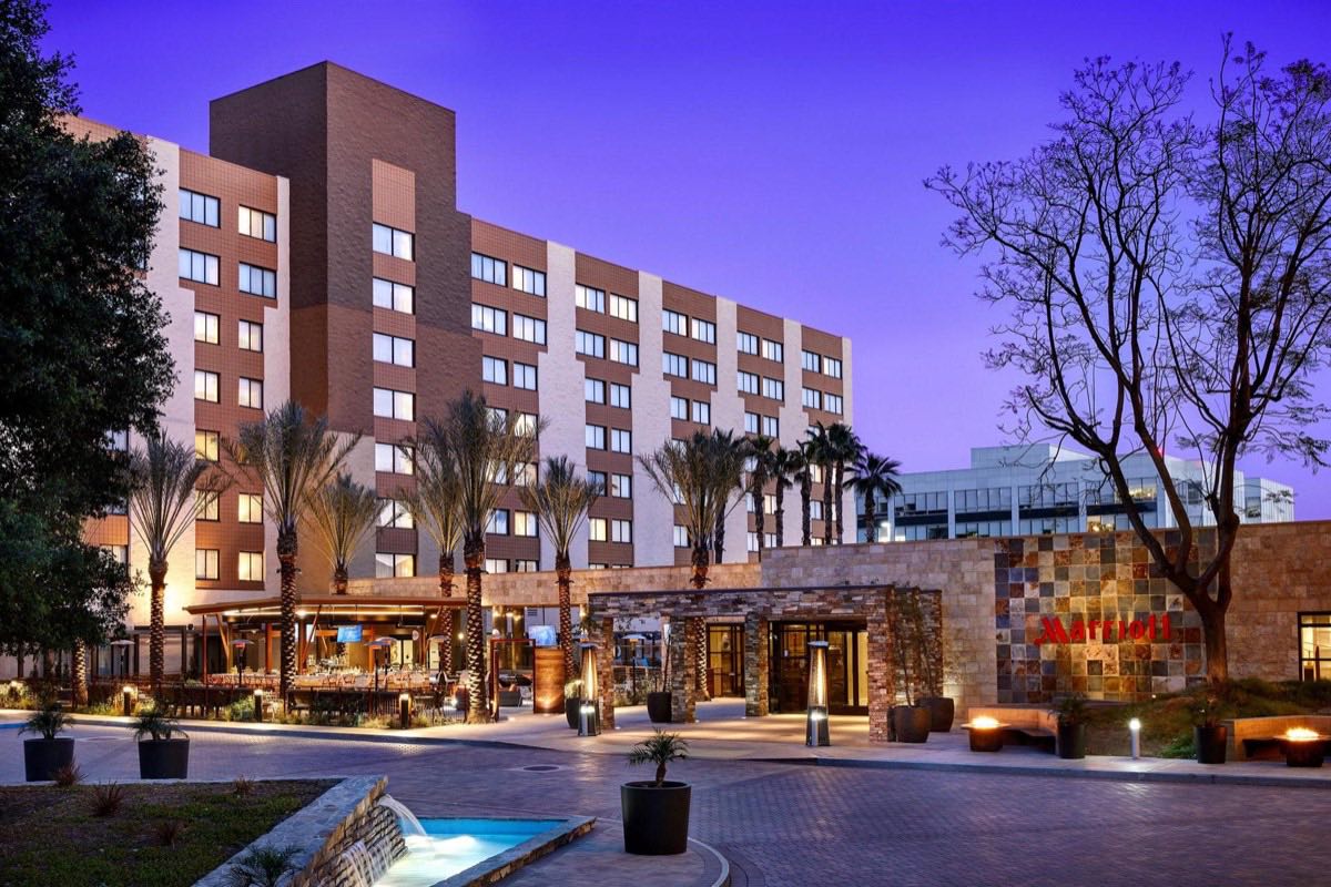 Exterior view of the hotel towers